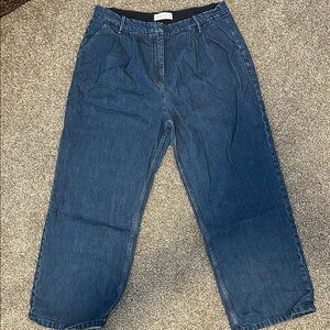 Abercrombie & Fitch Blue Straight Leg Tailored Jeans